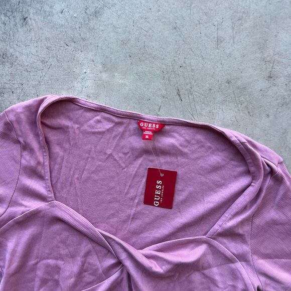 NWT Pink Guess top #y2kfashion top womens size XL - Picture 2 of 2